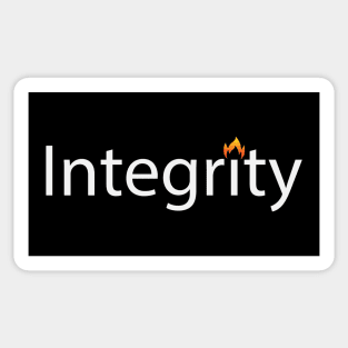 Integrity artistic text design Sticker